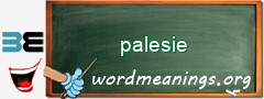 WordMeaning blackboard for palesie
